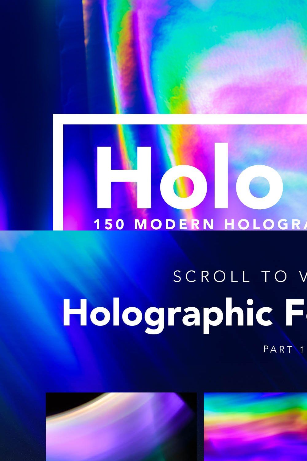 Holo Foil - Holographic Textures pinterest preview image.