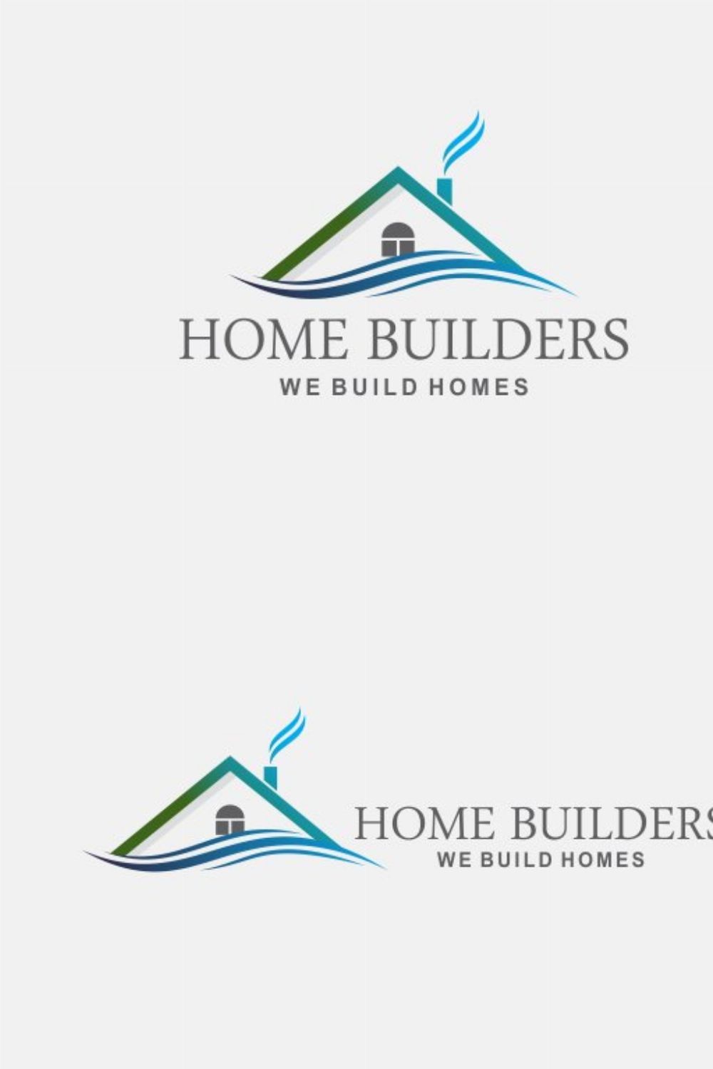 Home Builders Logo V2 pinterest preview image.