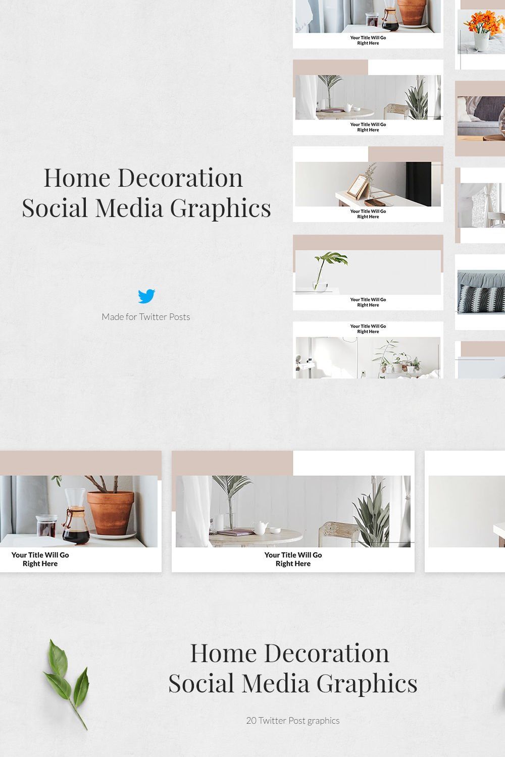 Home Decoration Twitter Posts pinterest preview image.