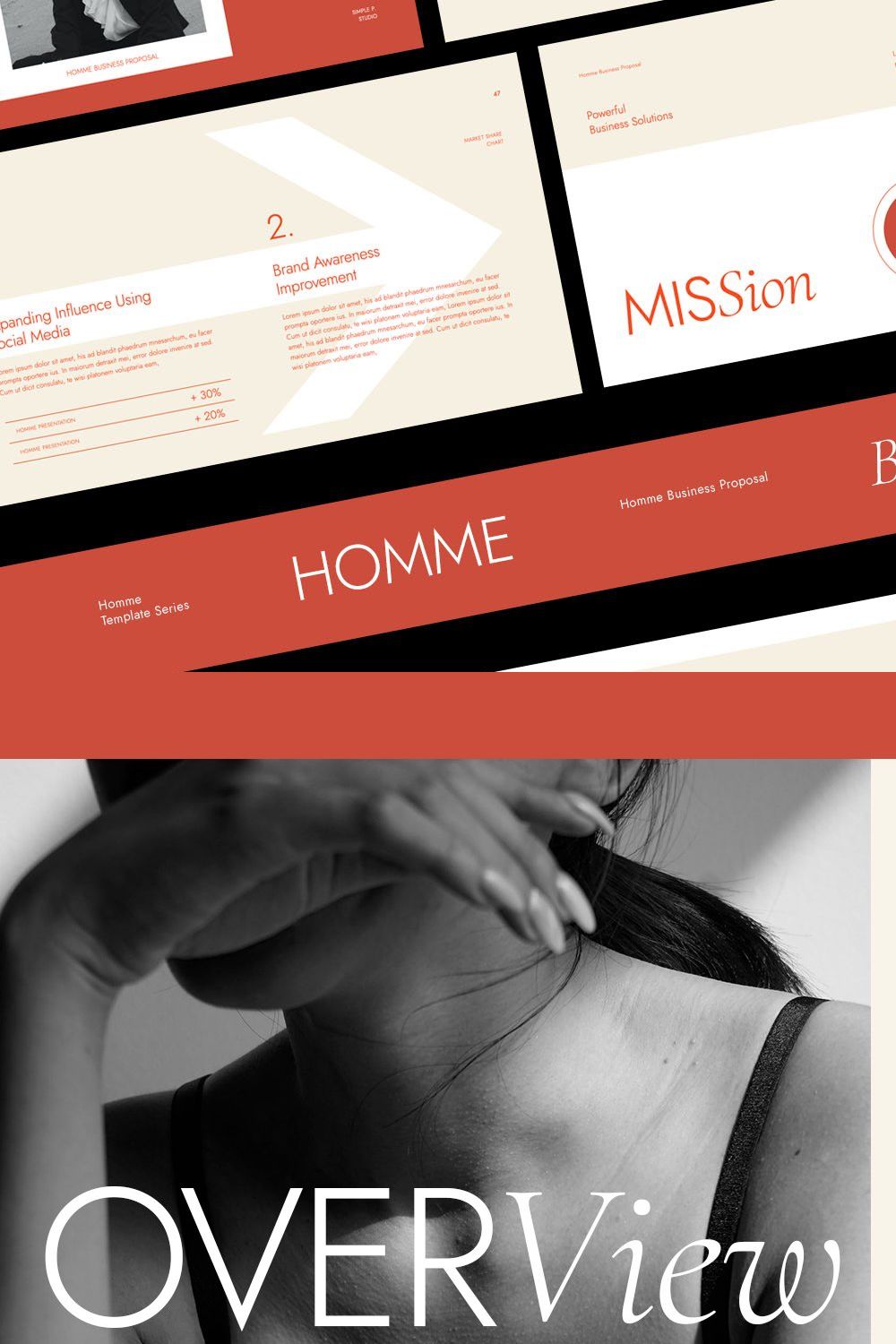 HOMME Business Proposal pinterest preview image.