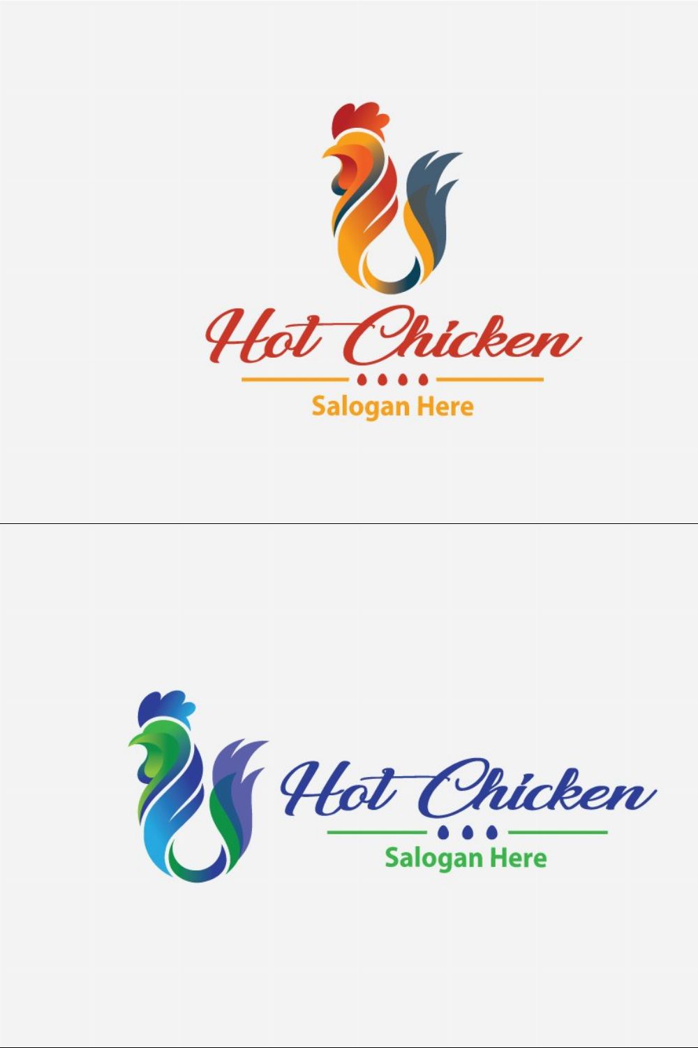 Hot Chicken Logo pinterest preview image.