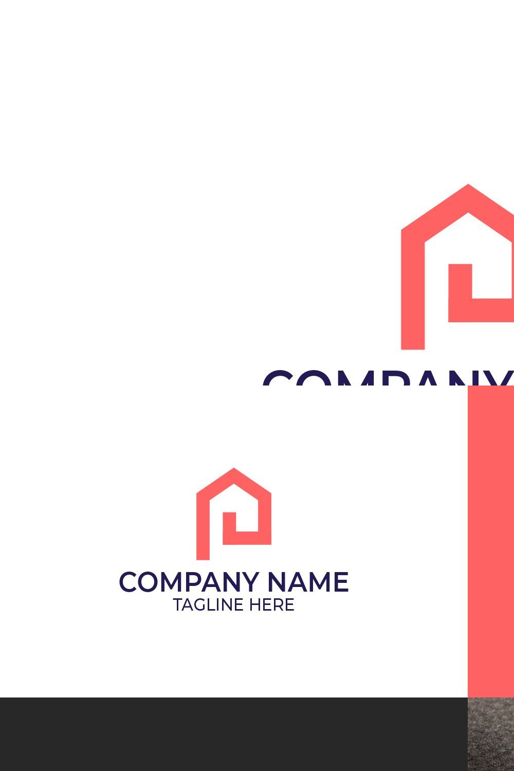 House Logo Design pinterest preview image.