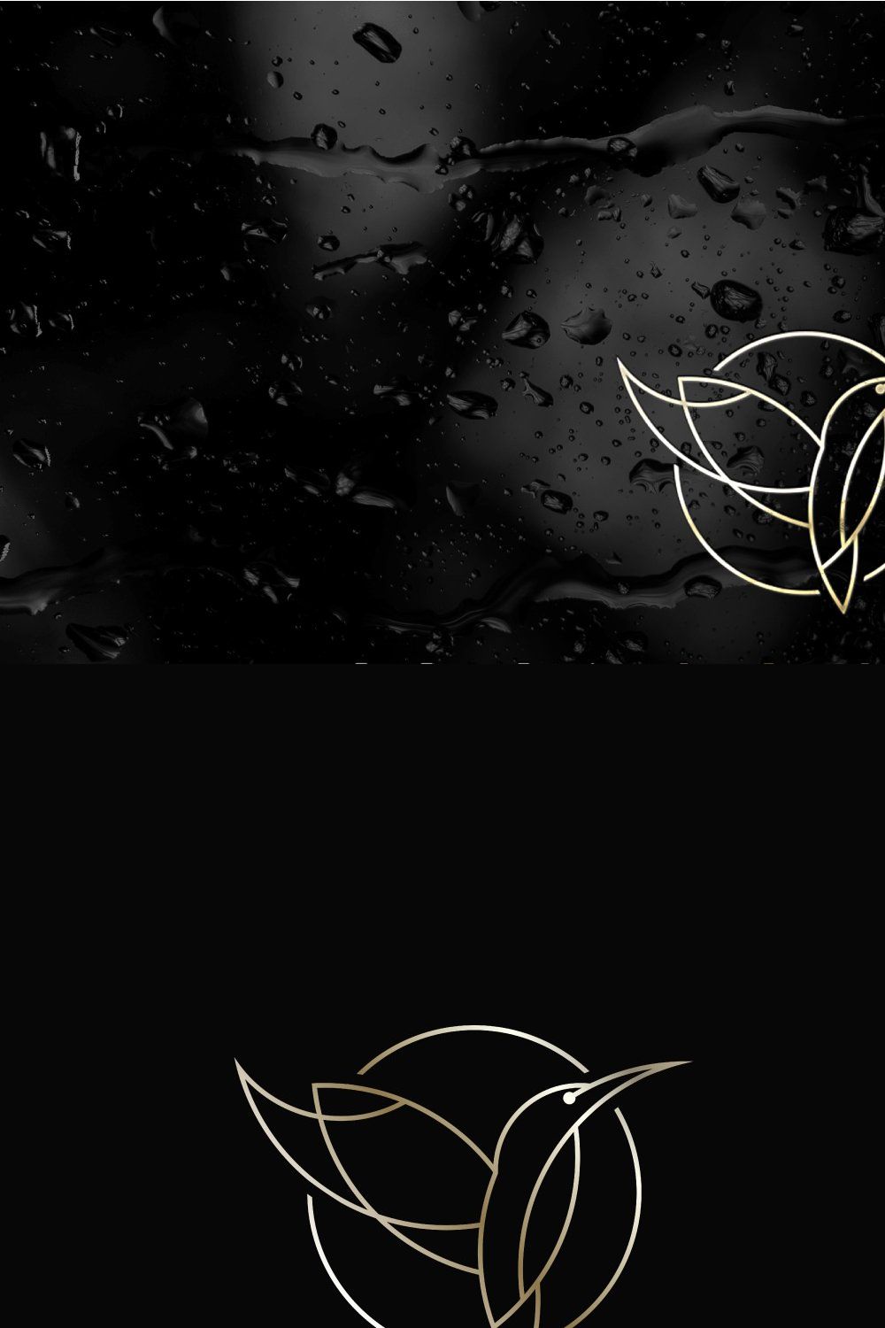 Humming Bird logo pinterest preview image.