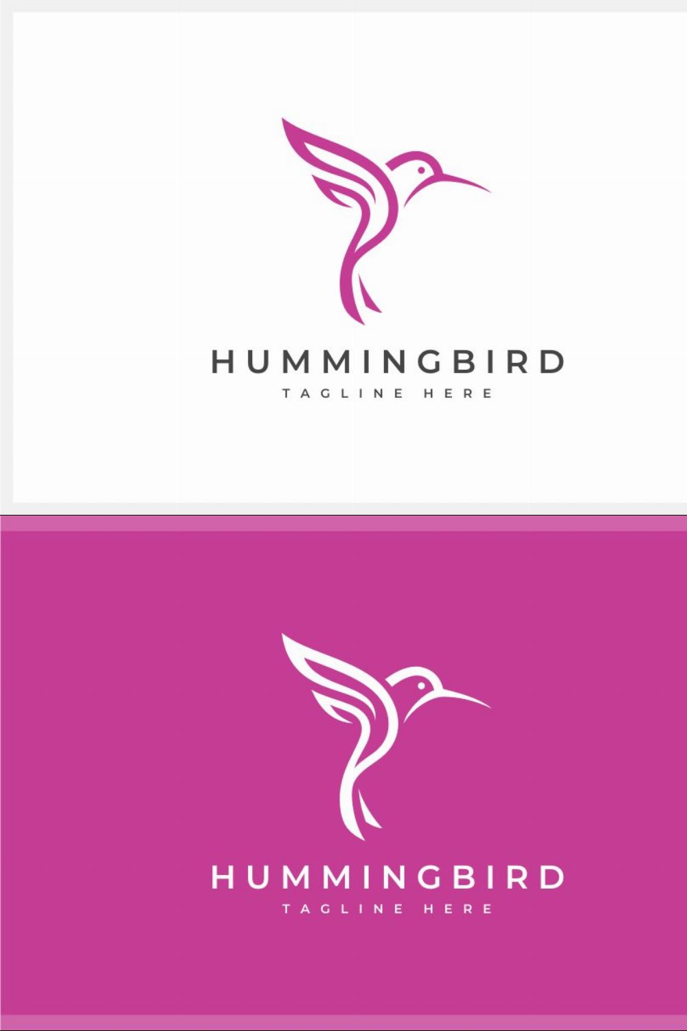 Hummingbird Logo pinterest preview image.