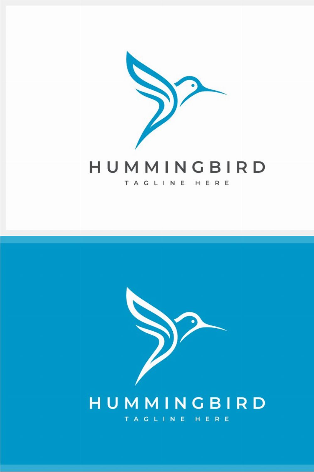 Hummingbird Logo pinterest preview image.