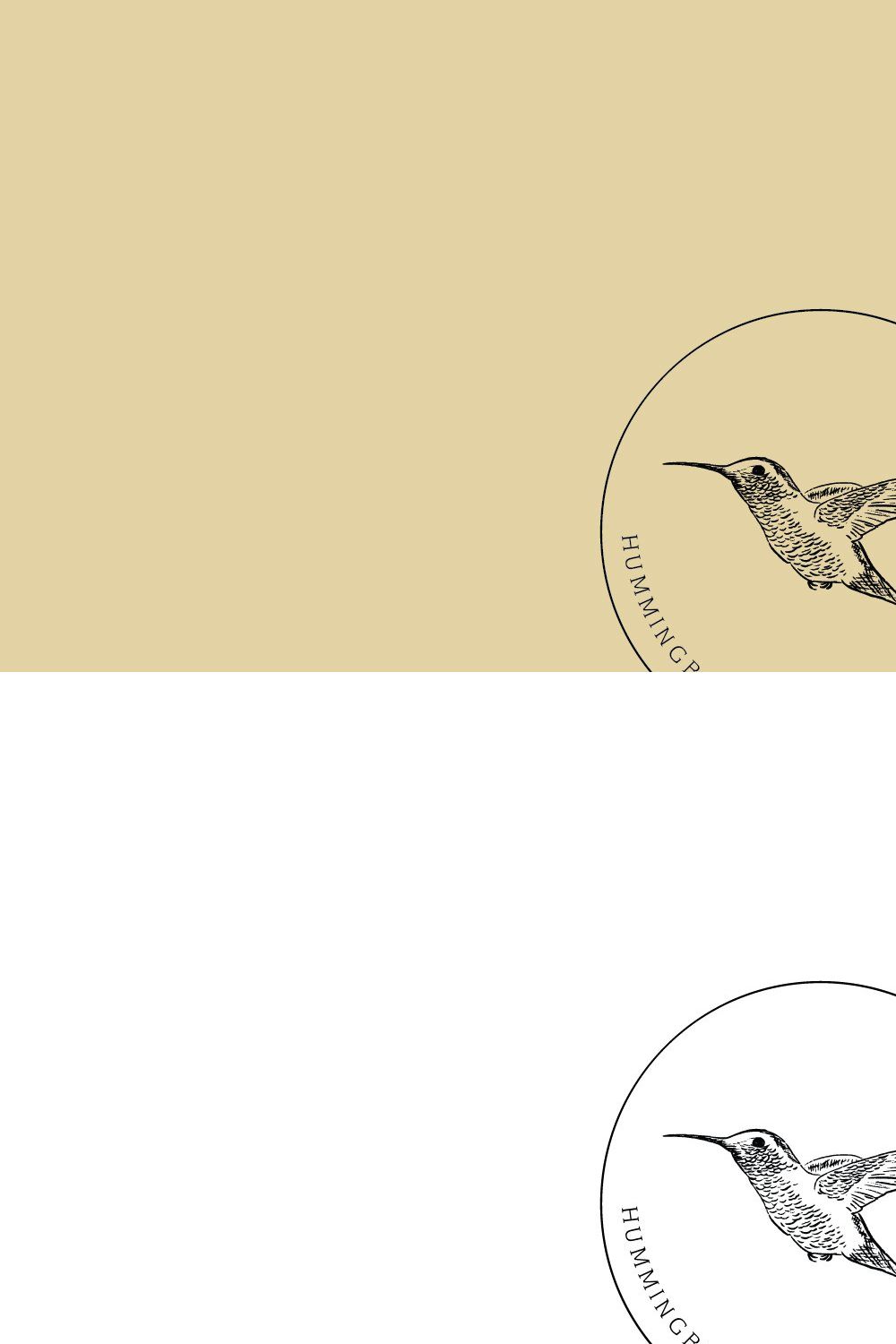 Hummingbird Logo 7 pinterest preview image.