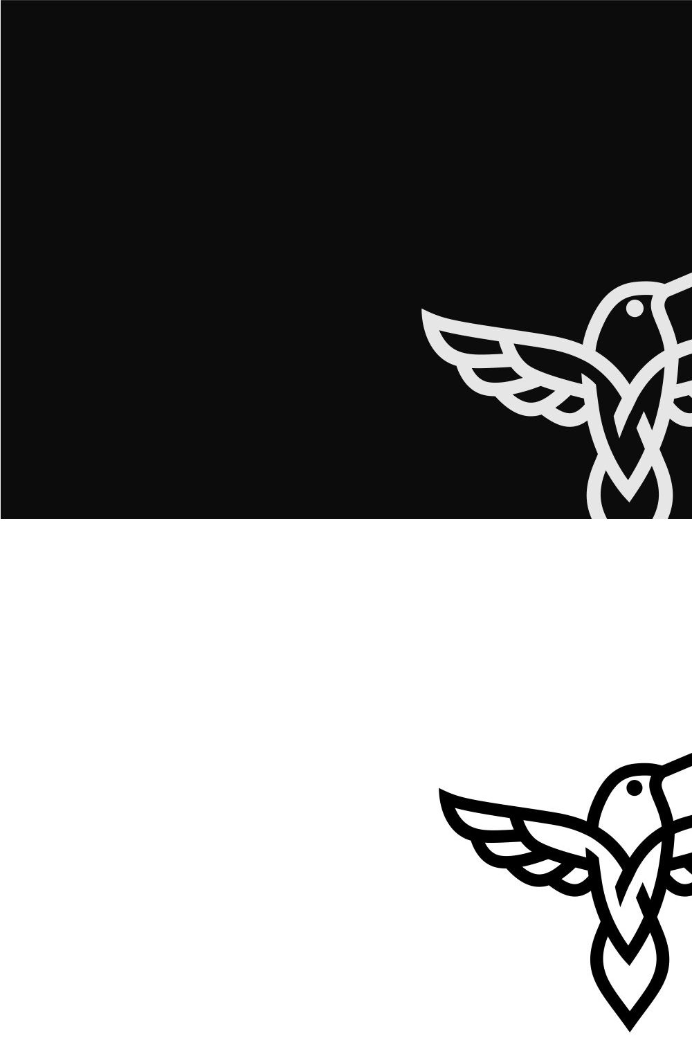 Hummingbird Logo pinterest preview image.