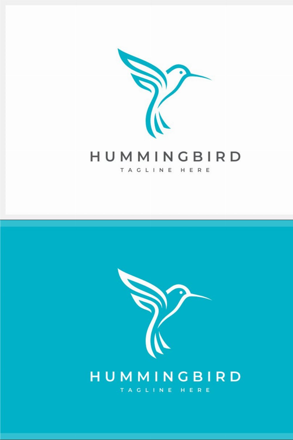 Hummingbird Logo pinterest preview image.