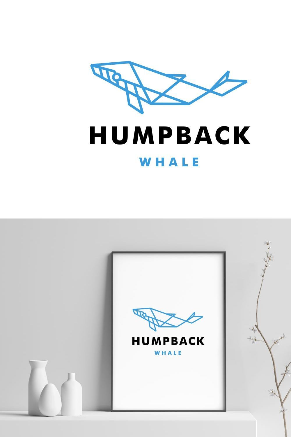 humpback whale logo pinterest preview image.