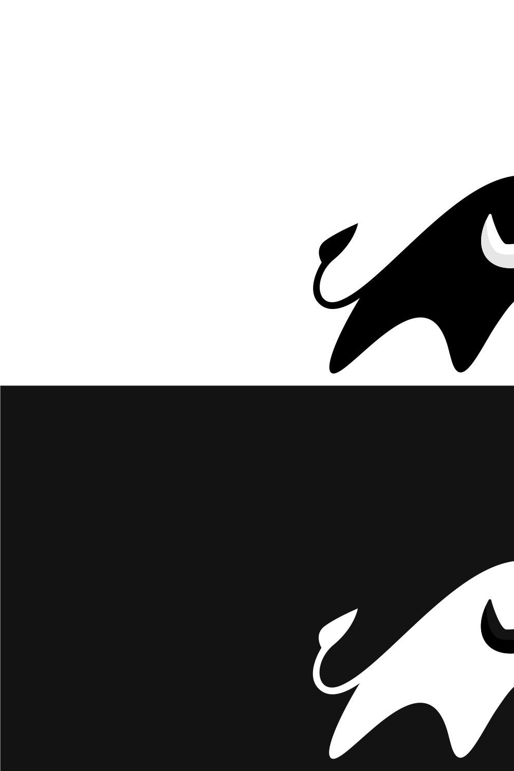 Iconic Bull Logo pinterest preview image.