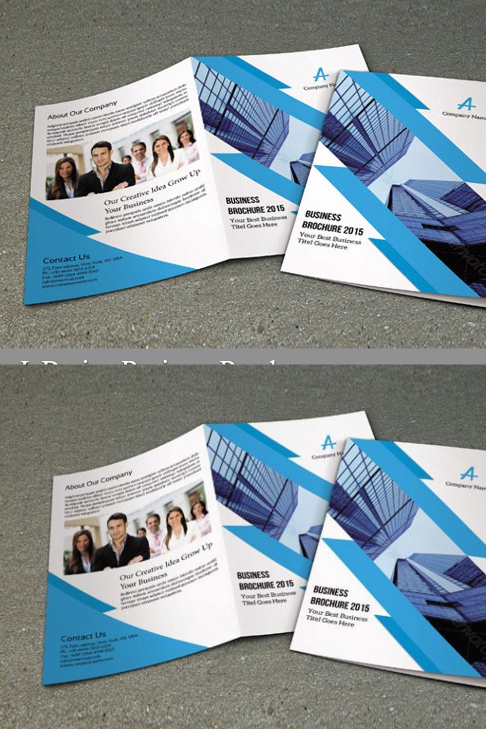 InDesign Business Brochure-V154 pinterest preview image.