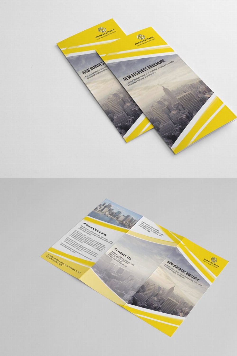 InDesign: Business Brochure-V183 pinterest preview image.