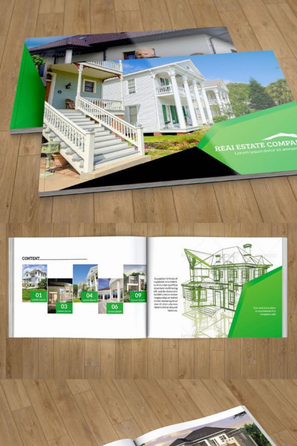 InDesign Catalog for Real estate-v90 pinterest preview image.
