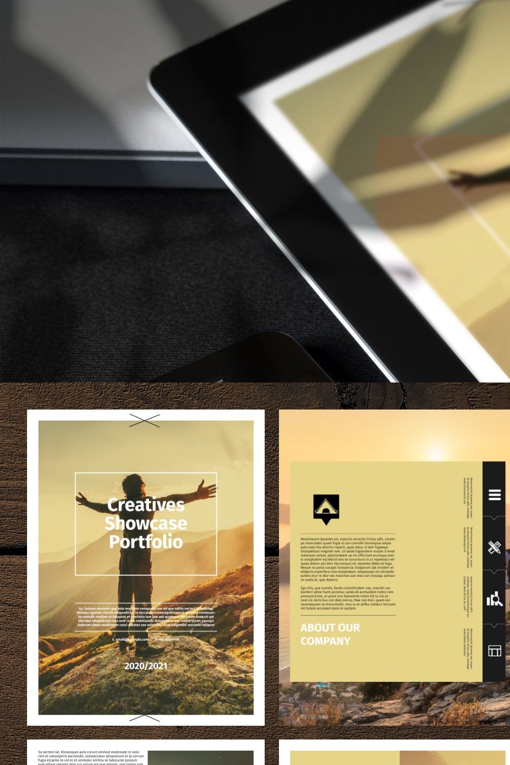 InDesign Proposal Ebook Templates pinterest preview image.