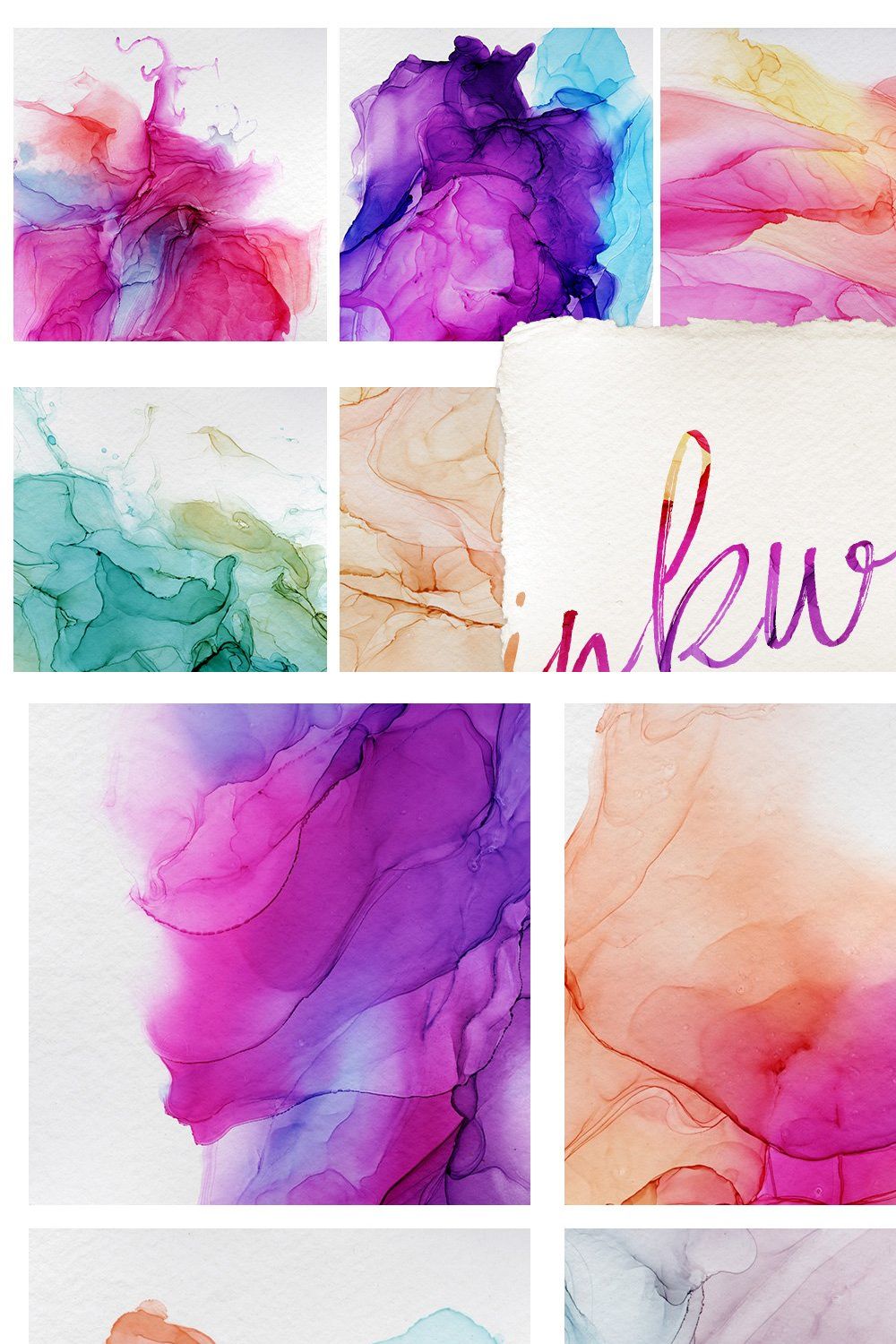 Inkwell Paper Textures pinterest preview image.
