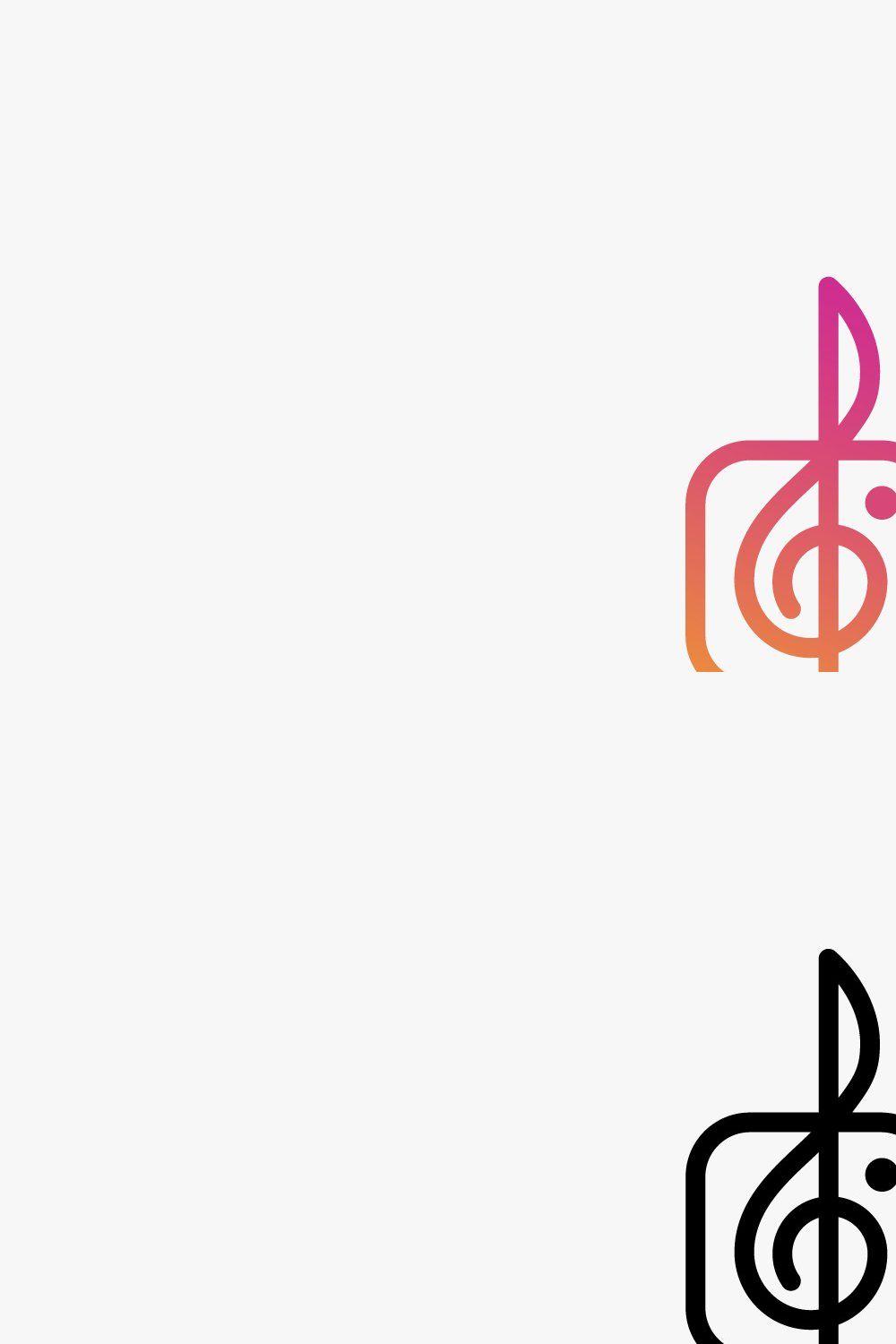 Instagram Music Logo / Icon pinterest preview image.