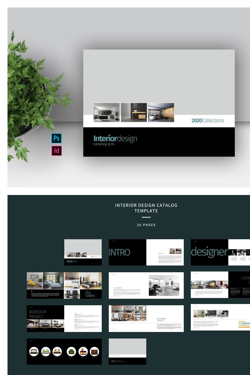 Interior Brochure Catalog pinterest preview image.