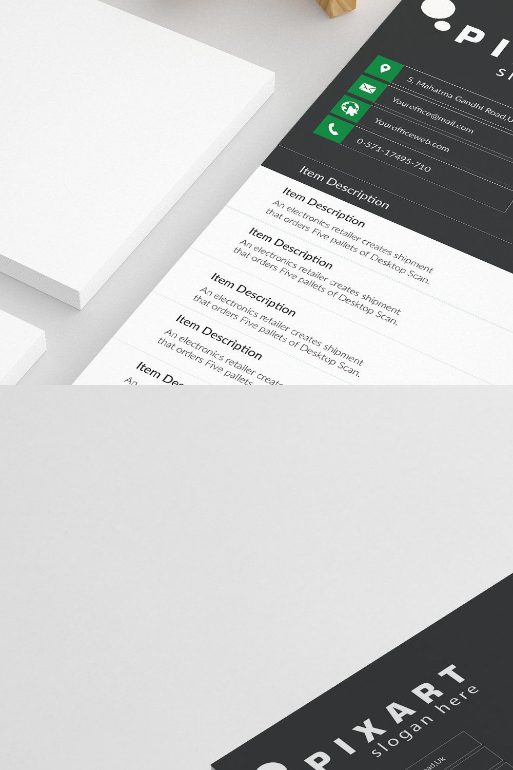 INVOICE pinterest preview image.