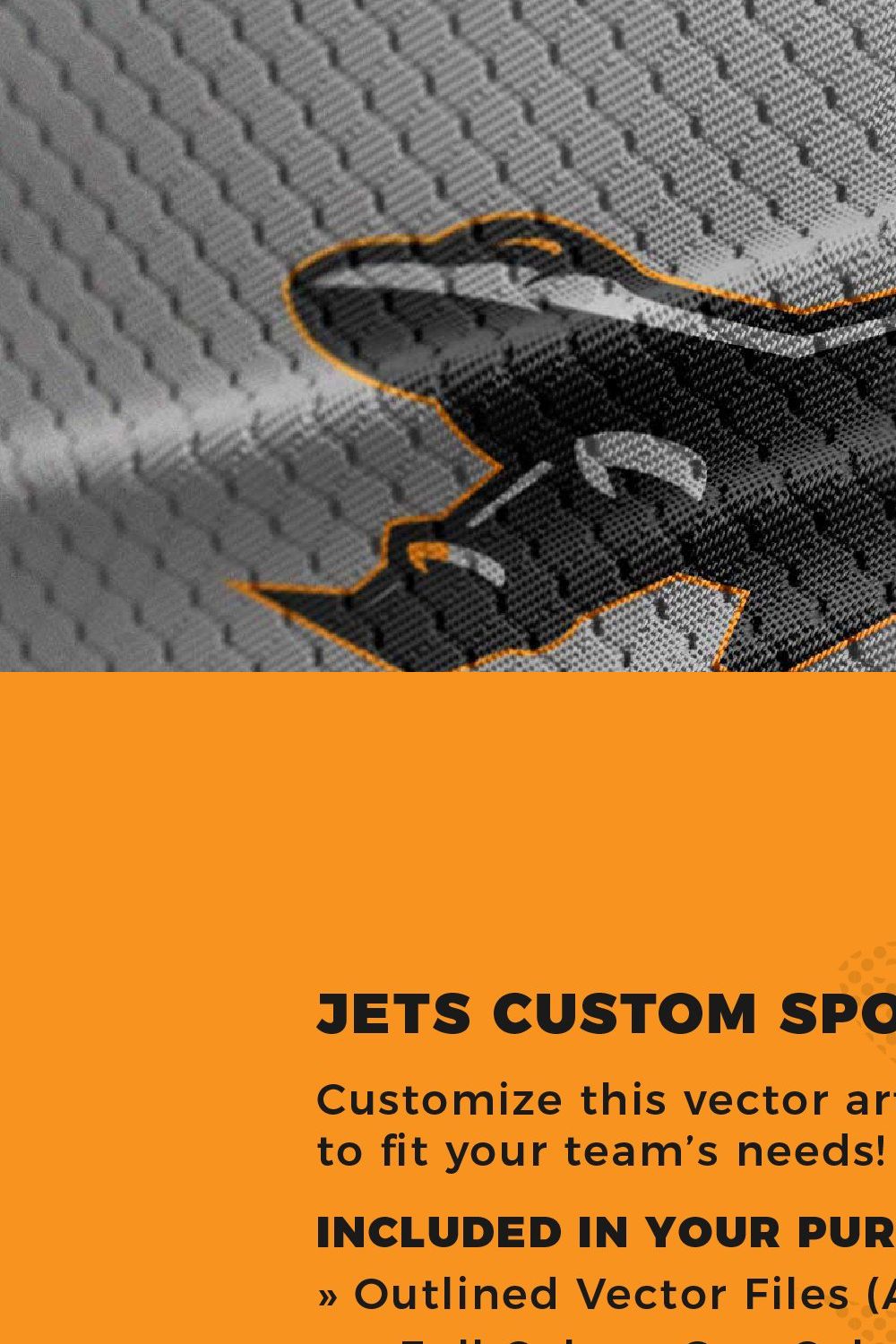 Jets | Custom Sports Logo pinterest preview image.