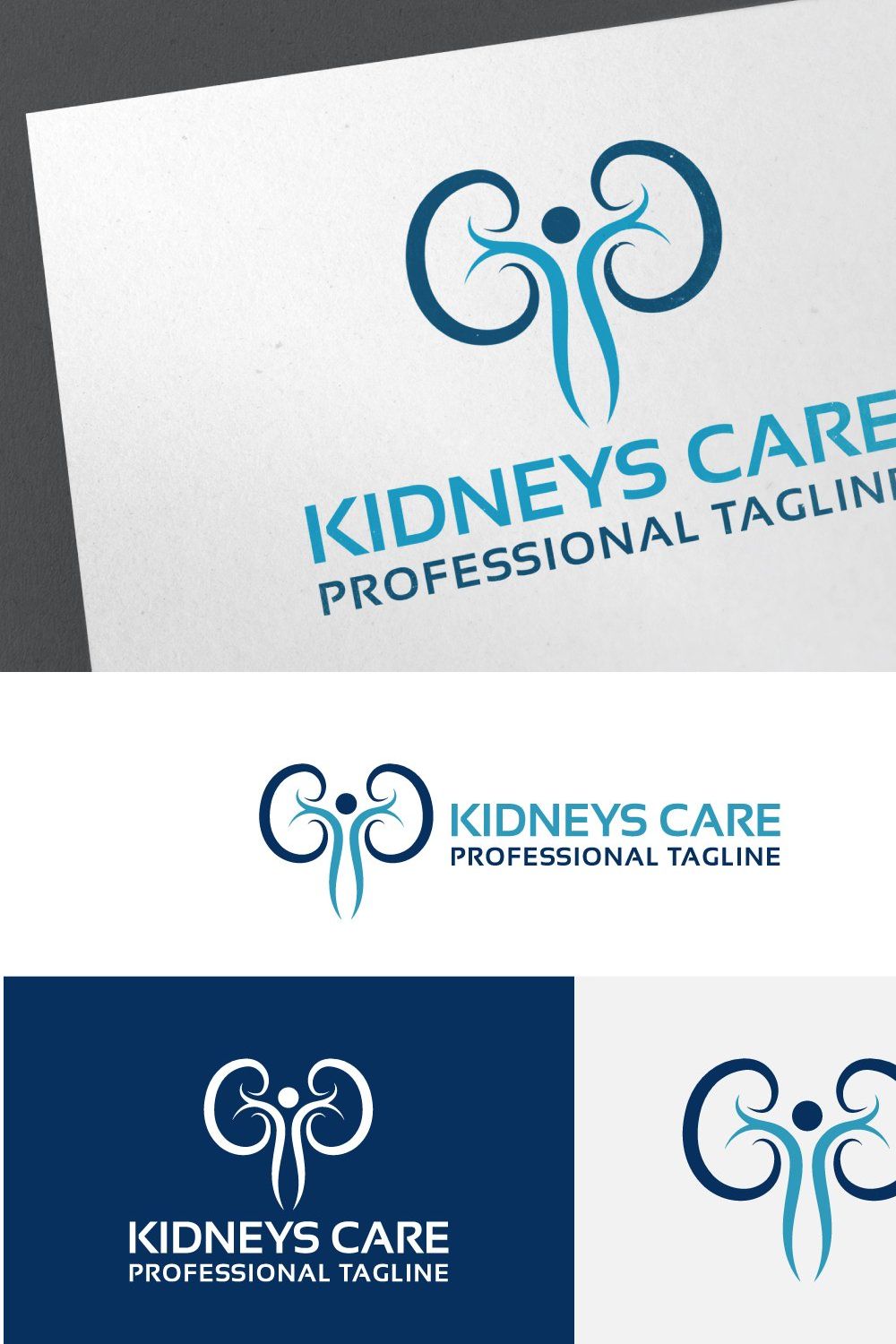 Kidneys Care Logo pinterest preview image.