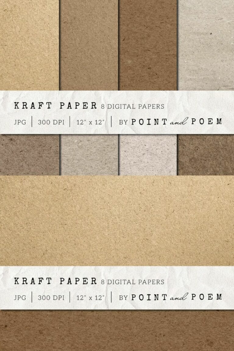 Kraft Paper Texture Pack MasterBundles