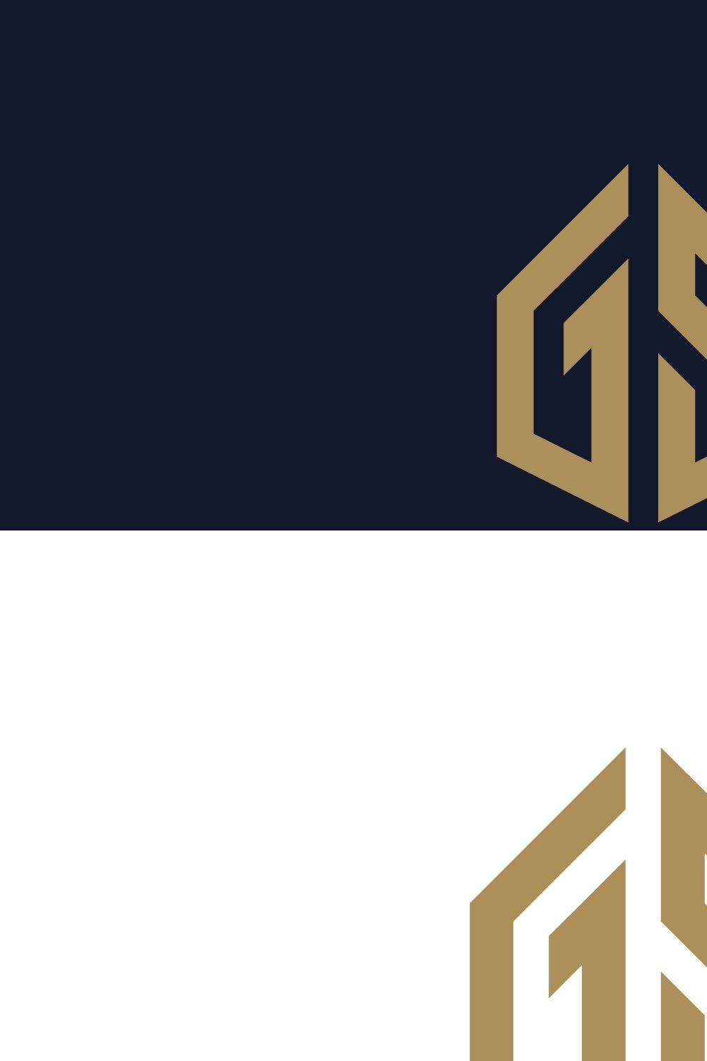 Letter GS Logo pinterest preview image.