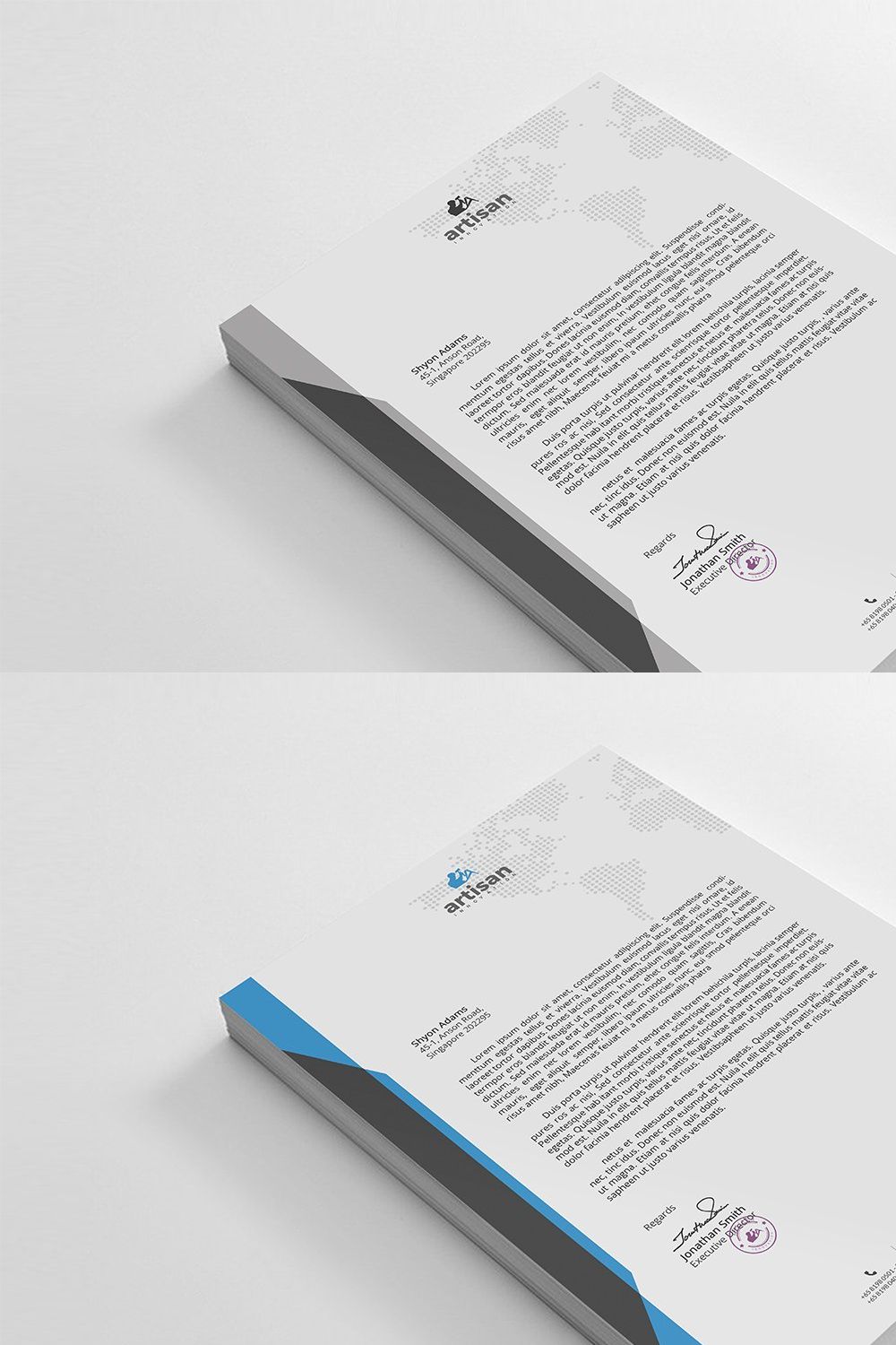 Letterhead pinterest preview image.