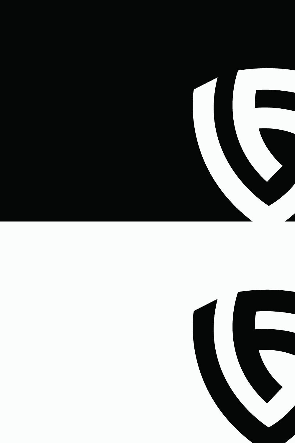 LF Letter Logo pinterest preview image.