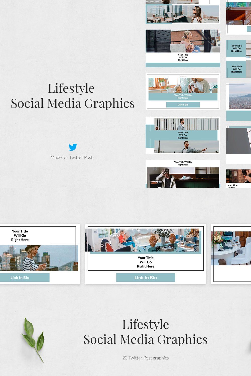 Lifestyle Twitter Posts pinterest preview image.