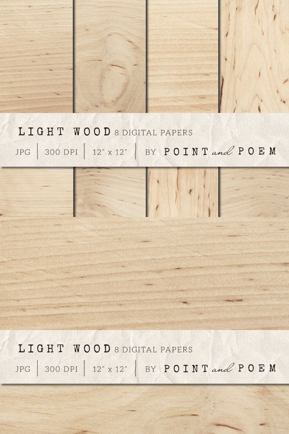 Light Wood Texture Pack pinterest preview image.