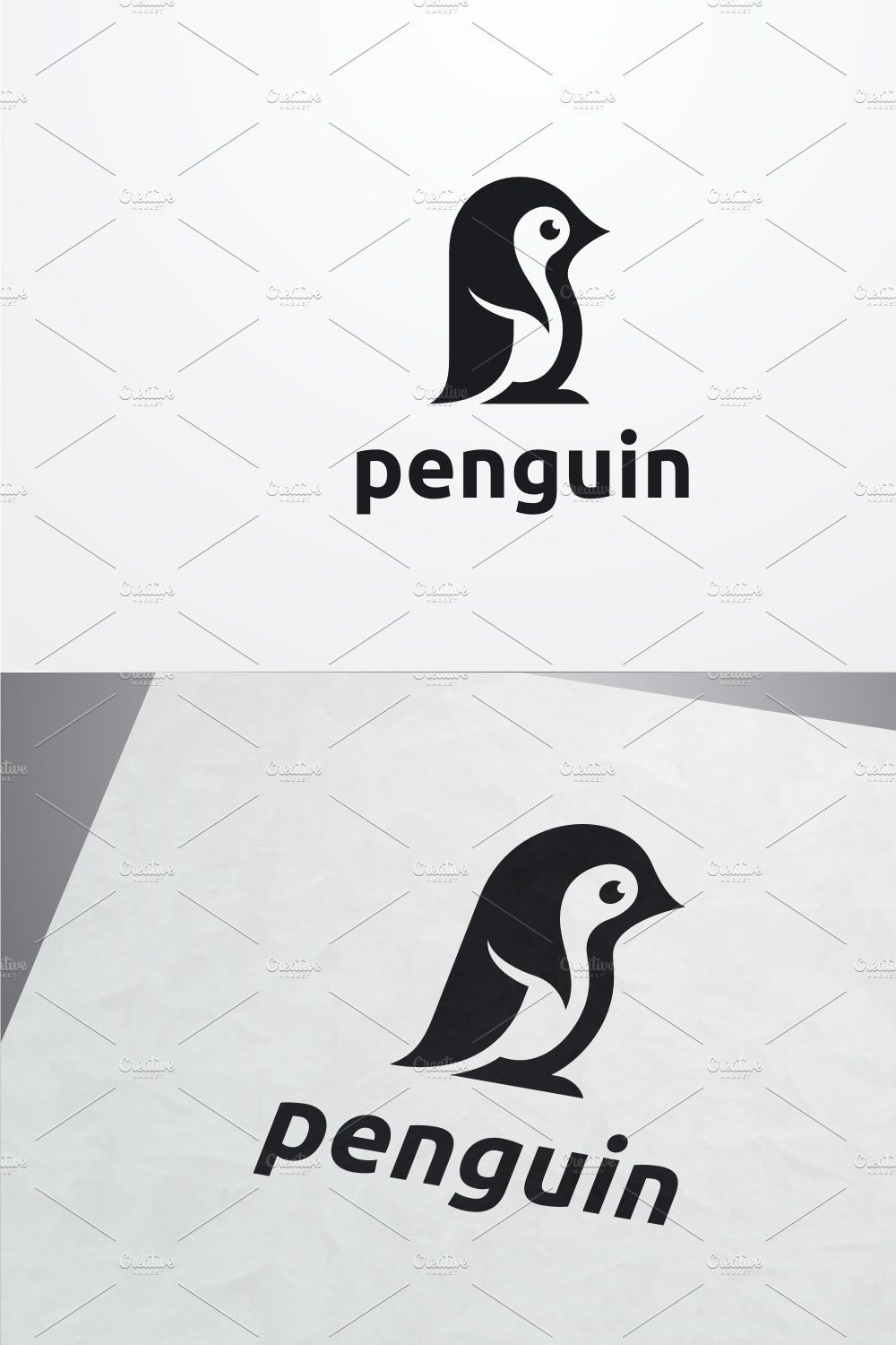 Little Penguin Logo pinterest preview image.