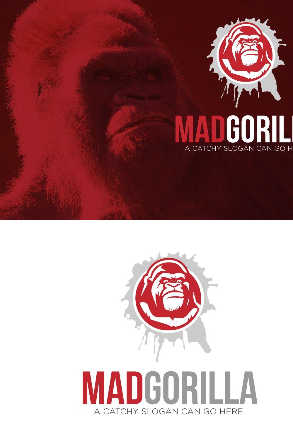 Mad Gorilla Logo pinterest preview image.