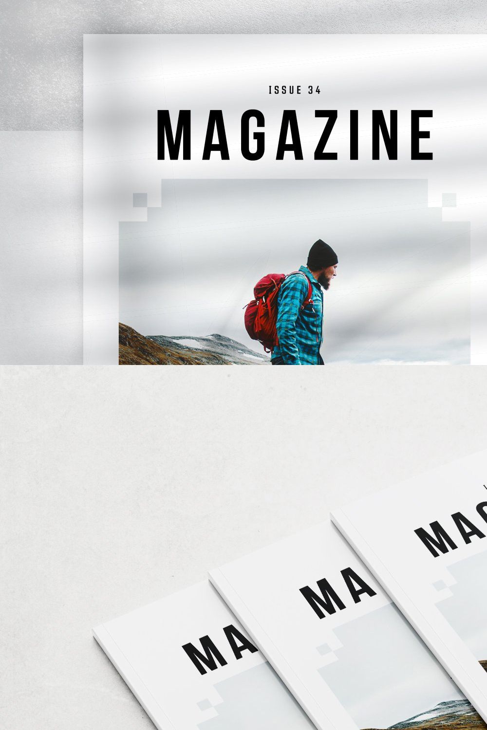 Magazine Layout pinterest preview image.