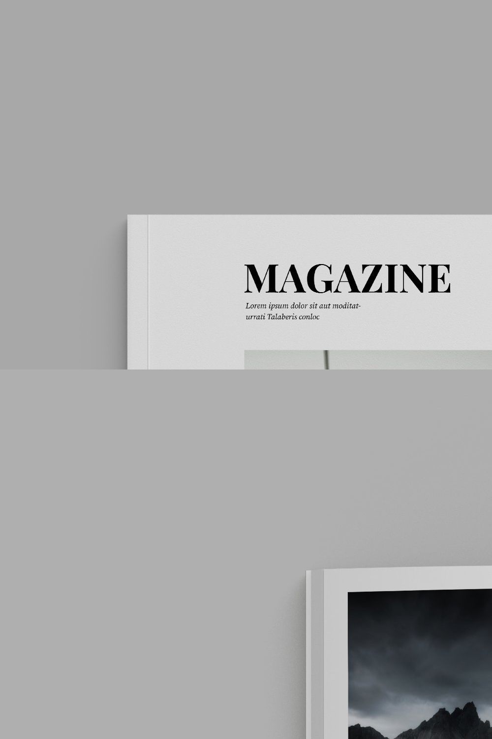 Magazine Template pinterest preview image.