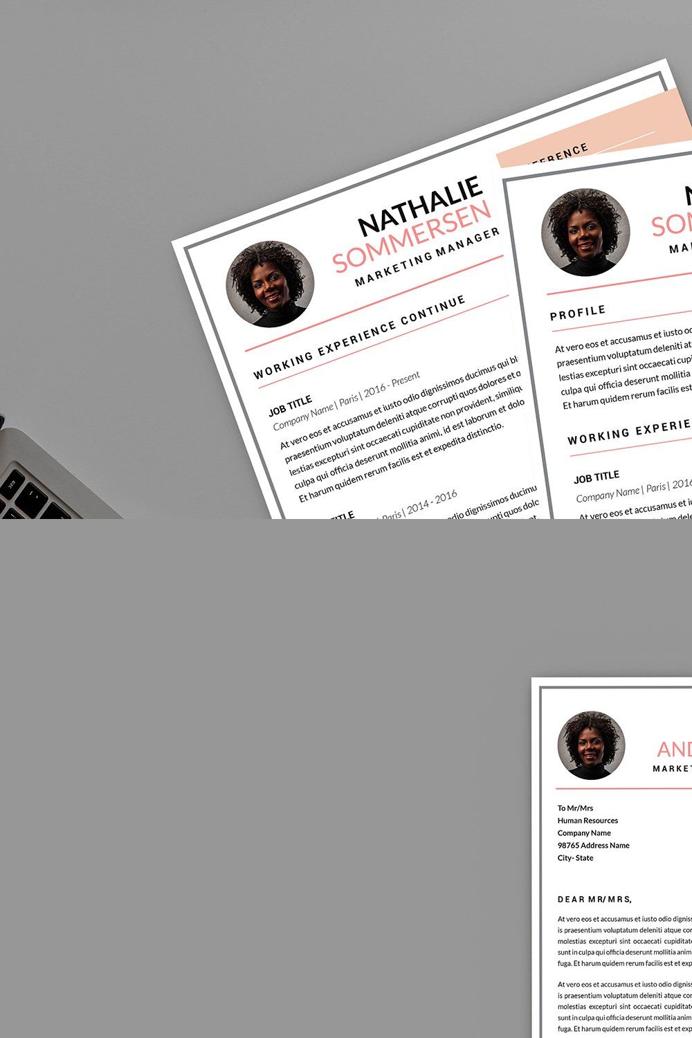 Marketing Manager Resume Designer pinterest preview image.