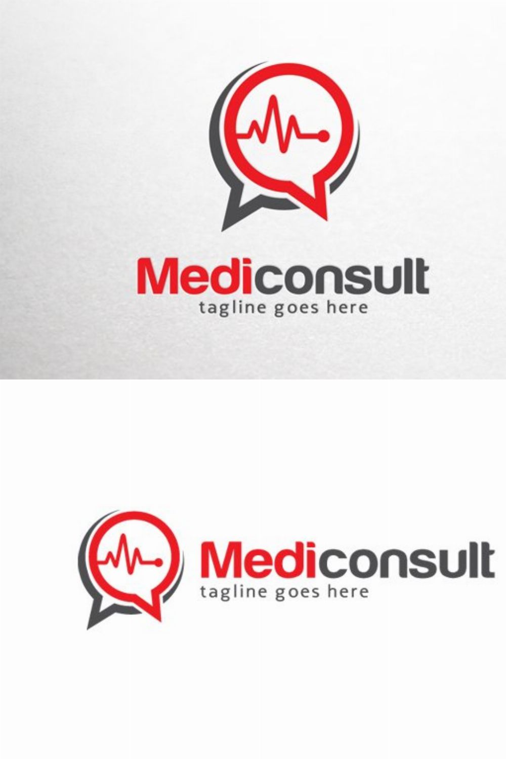 Medic Consult Logo Template pinterest preview image.