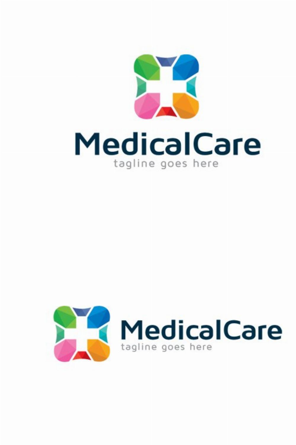 Medical Logo Template Design pinterest preview image.