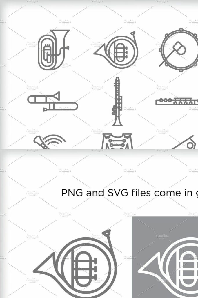 Minimal band icons – MasterBundles