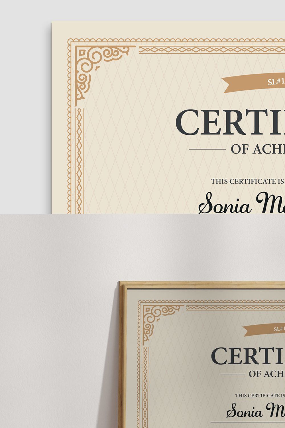 Modern Certificate of Appreciation pinterest preview image.