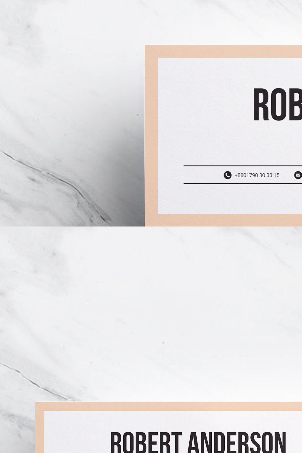 Modern & Creative Resume Template pinterest preview image.