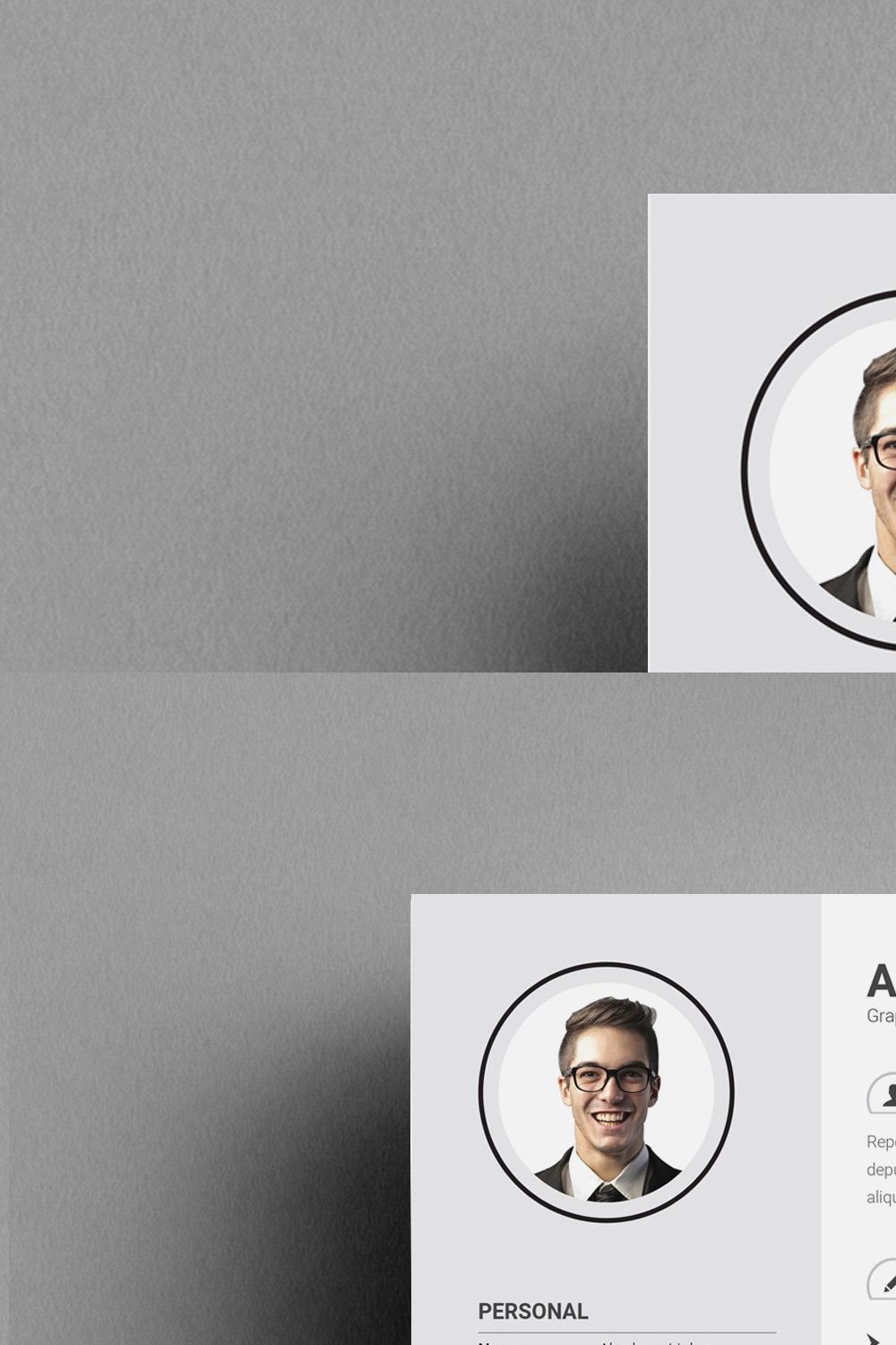 Modern Resume 3 Pages pinterest preview image.