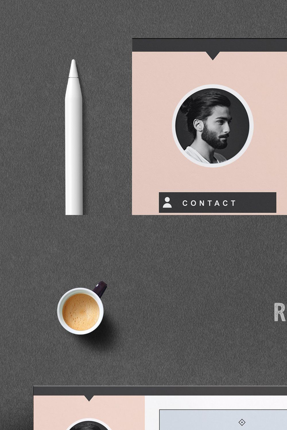 Modern Resume / CV Template | 3 Page pinterest preview image.