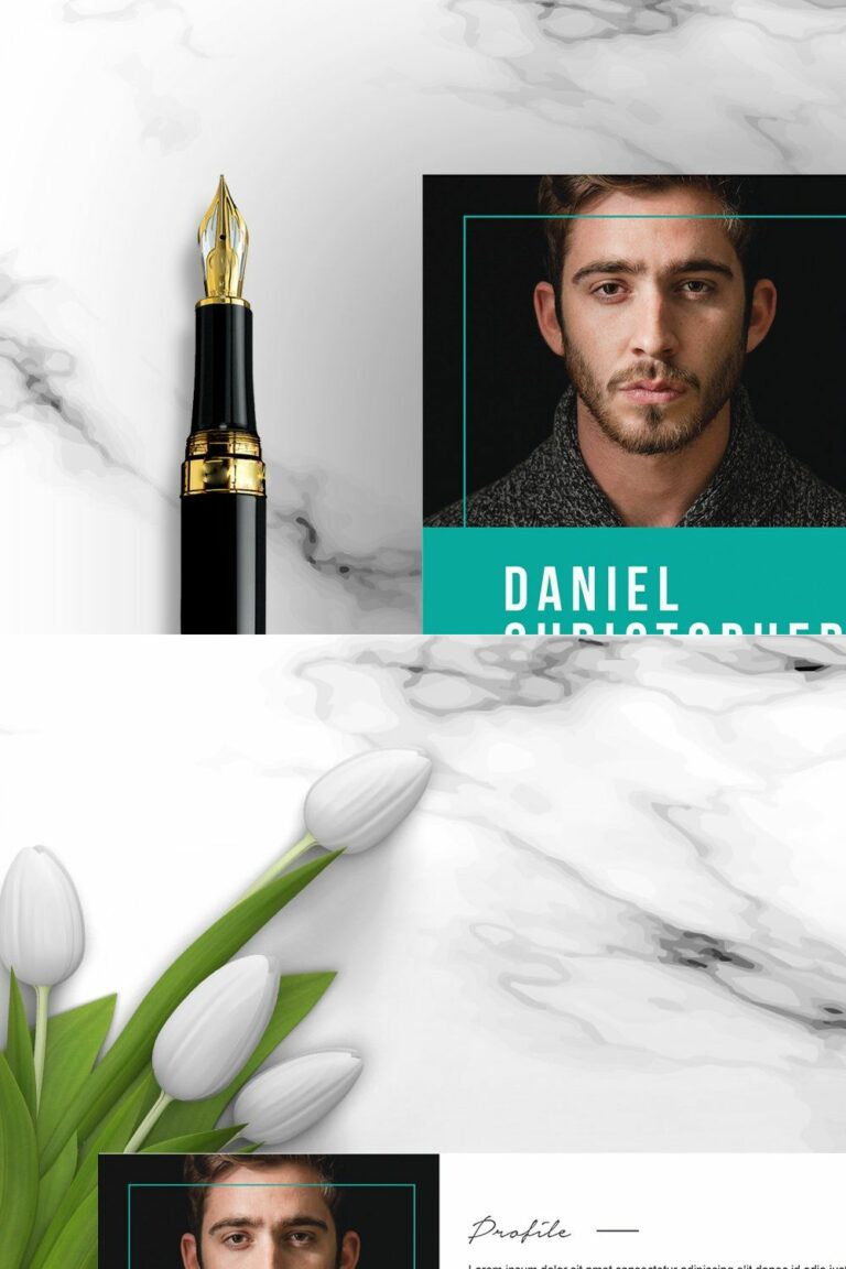 Modern Resume Template Cover Letter MasterBundles