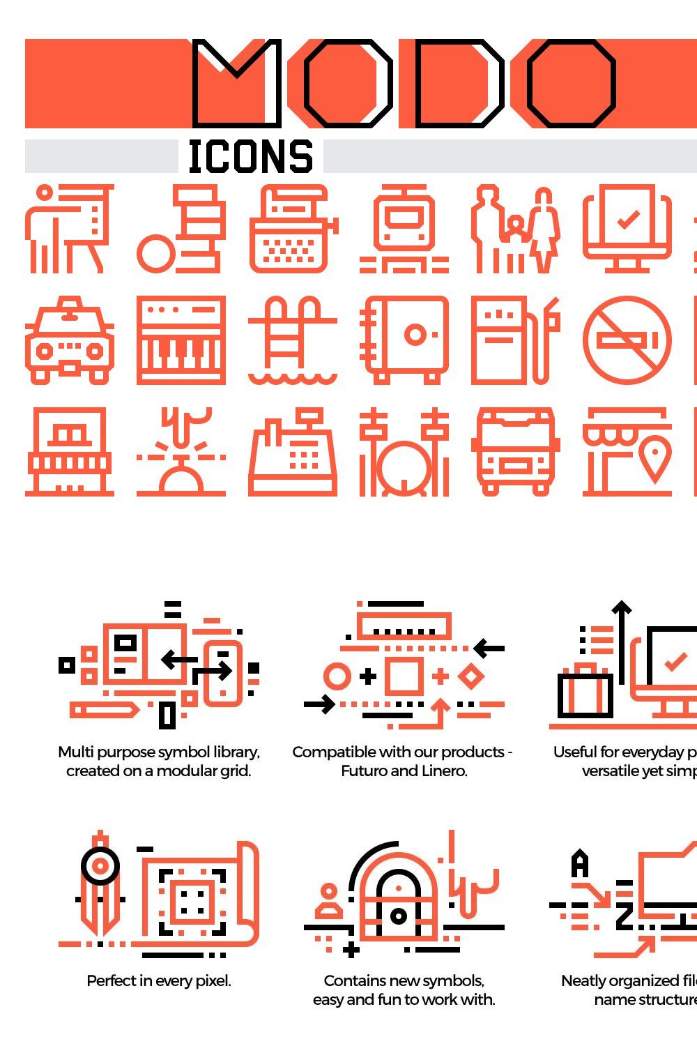 Modo Icons Collection pinterest preview image.