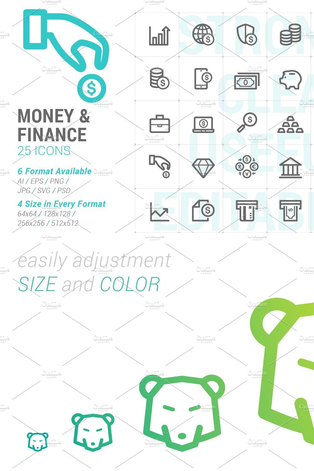 Money & Finance Mini Icon pinterest preview image.