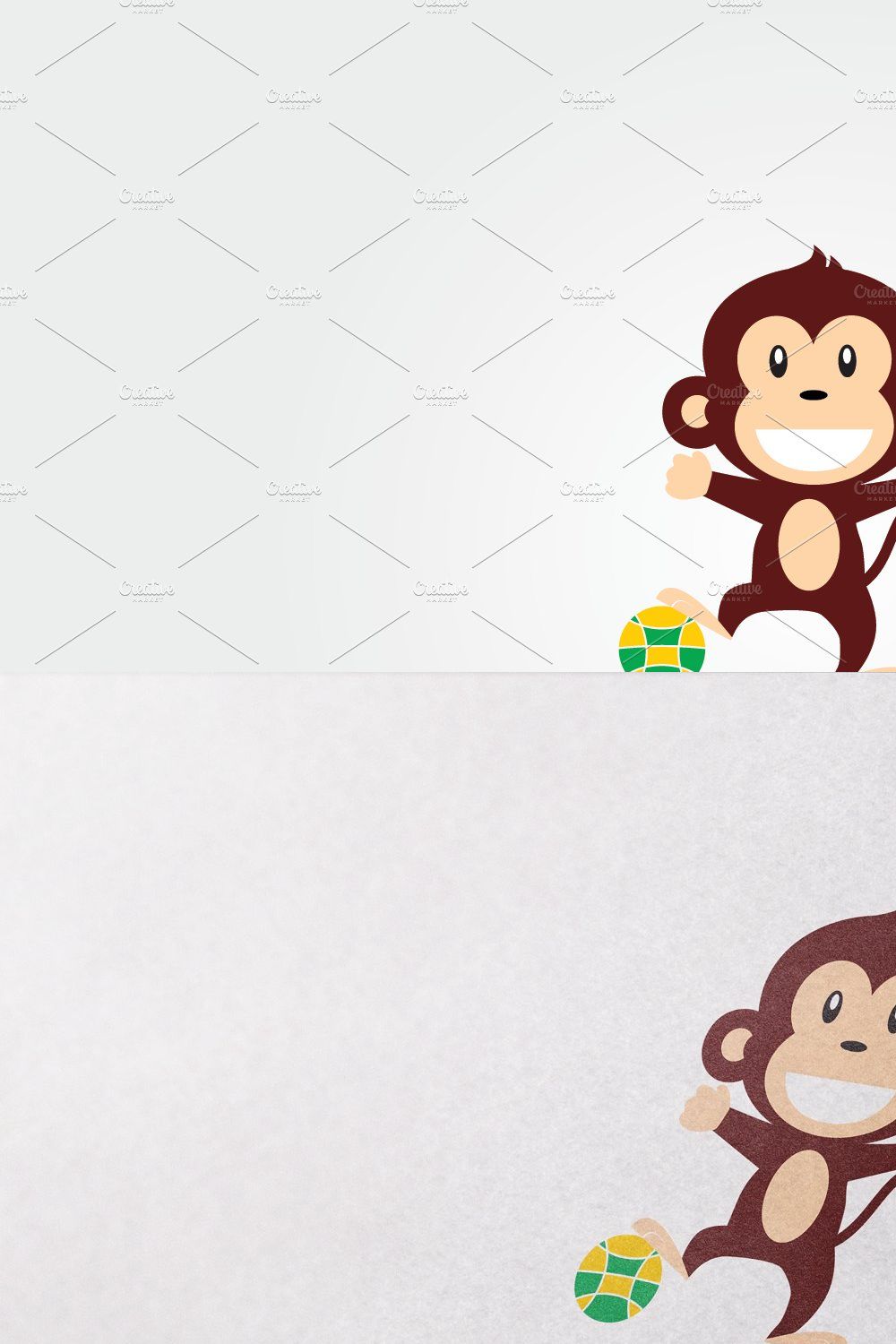 Monkey Characters pinterest preview image.