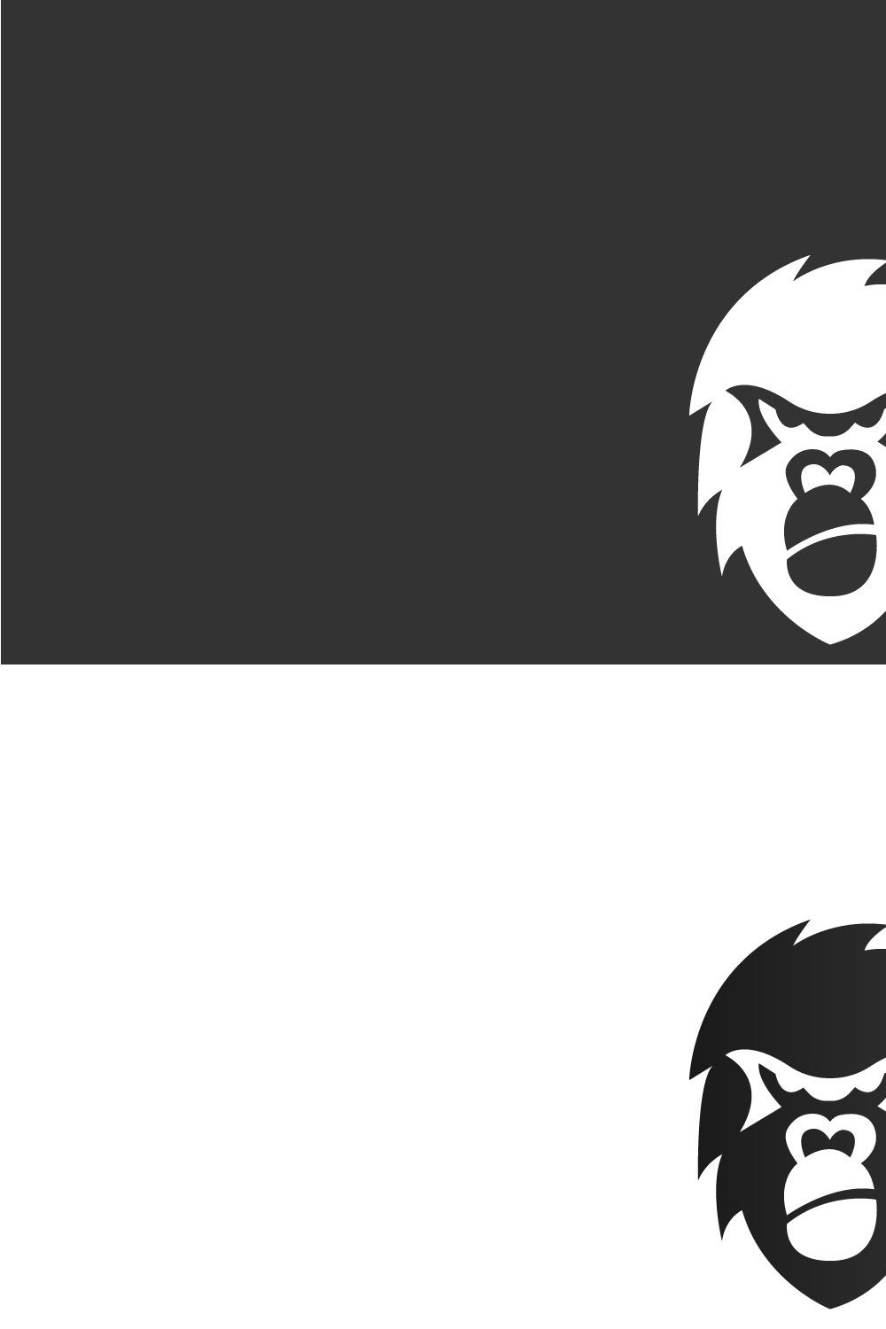 Monkey logo pinterest preview image.