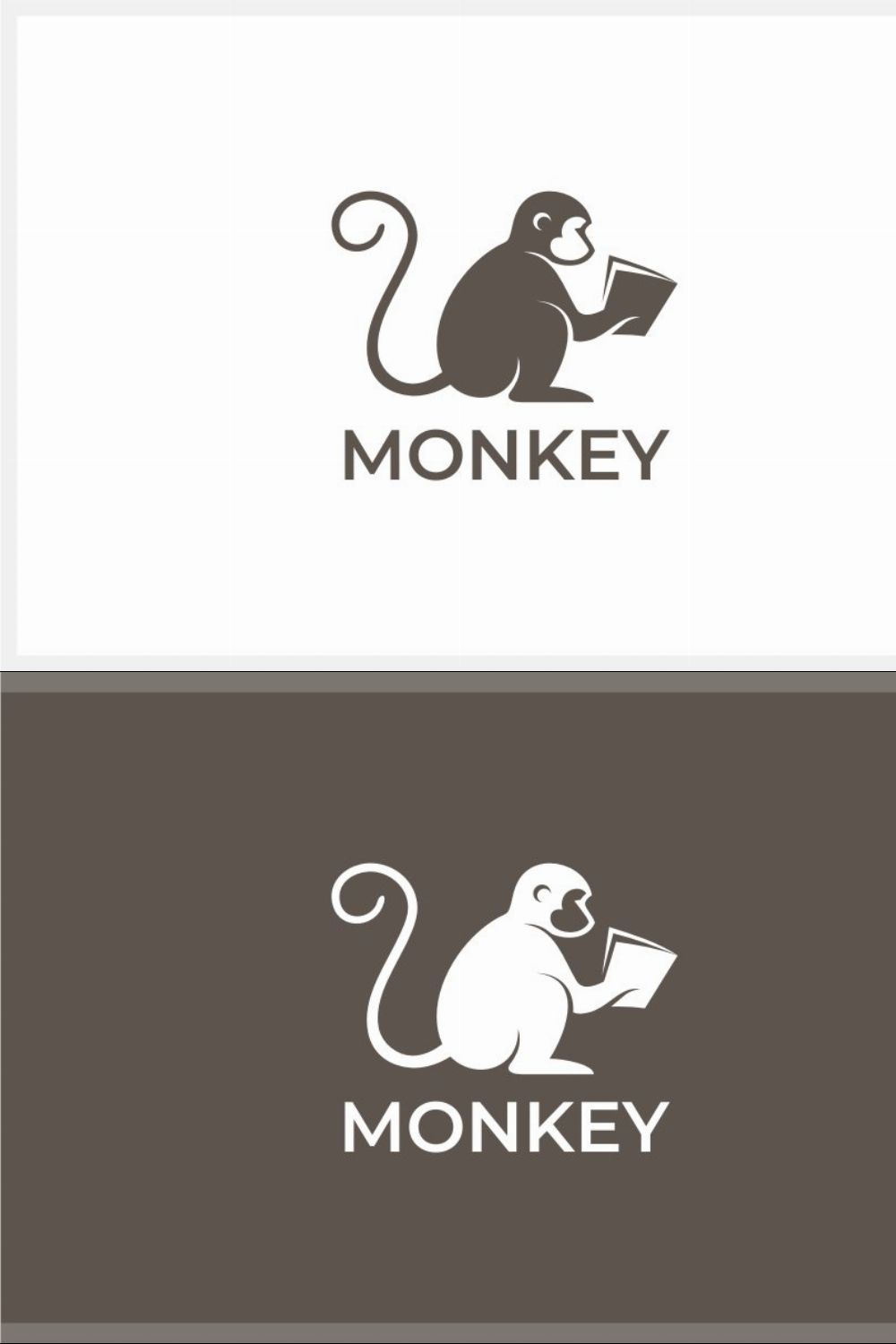 Monkey Logo pinterest preview image.