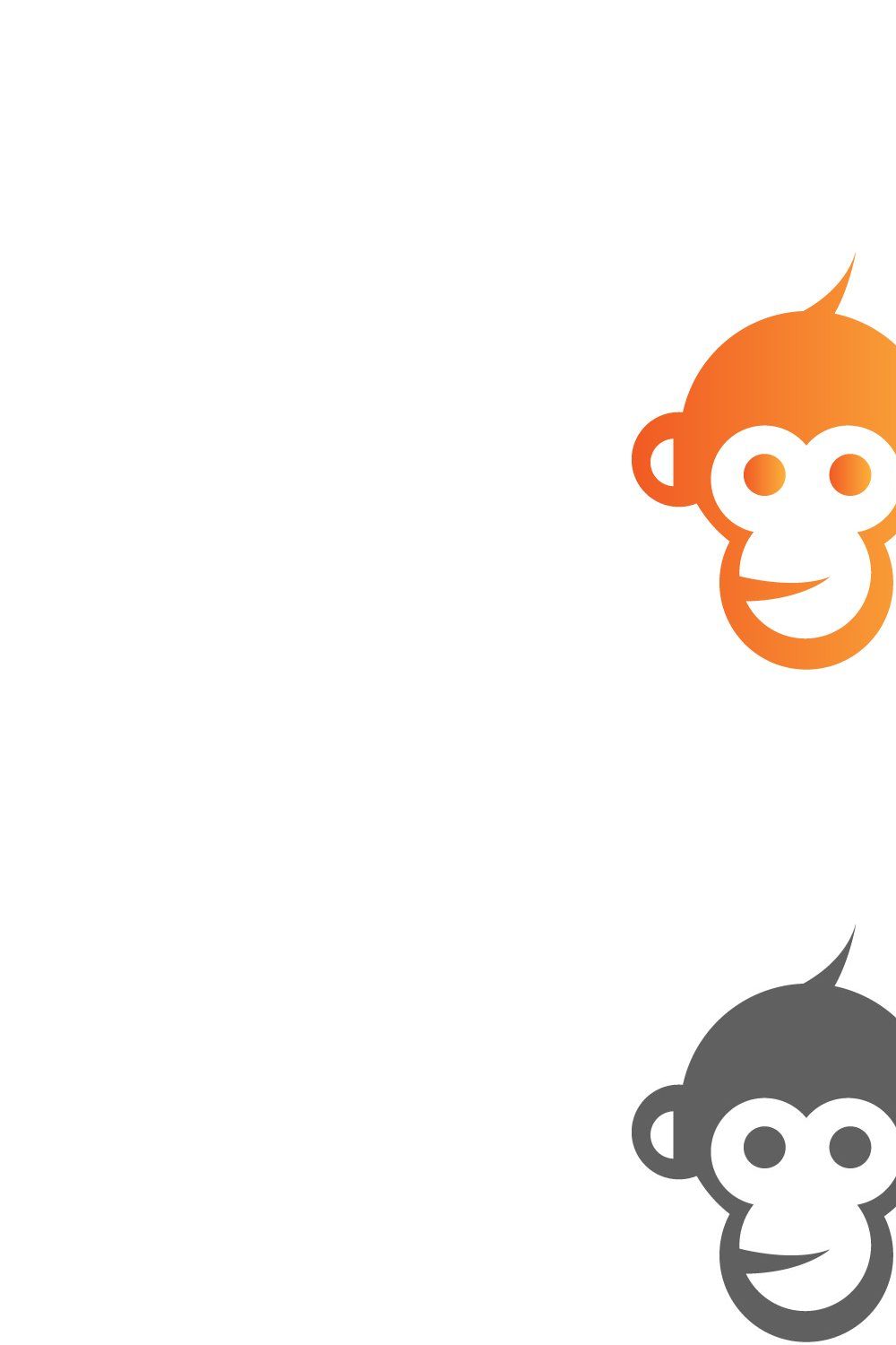 monkey logo pinterest preview image.