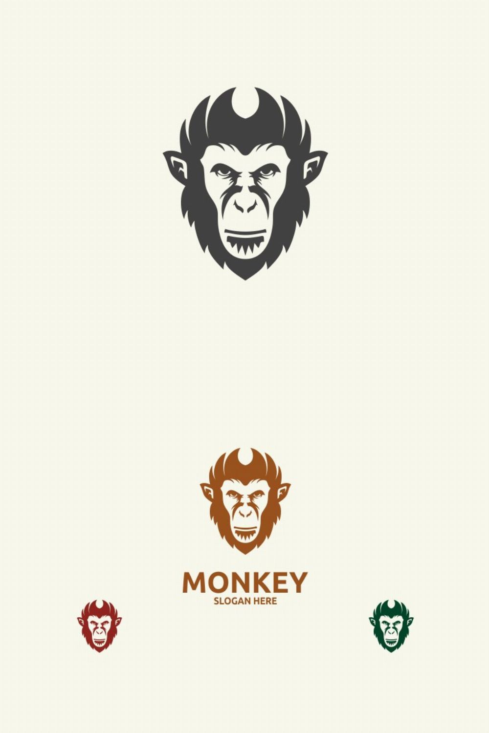 Monkey Logo pinterest preview image.